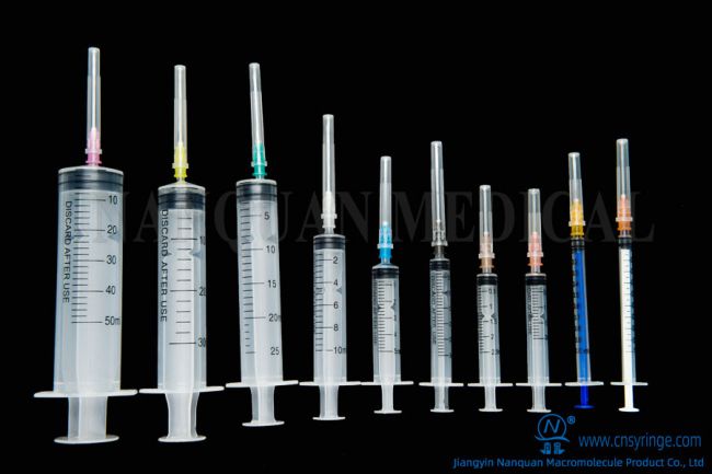 Disposable 3-parts Syringes Luer Lock